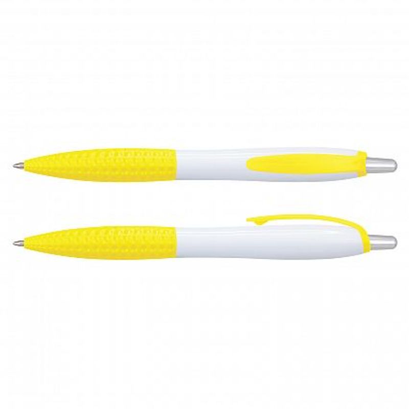 Xena Pen - White / Yellow (Set of 100)