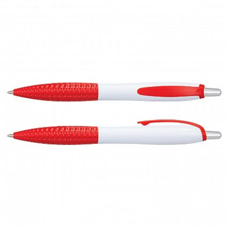 Xena Pen - White / Red (Set of 100)