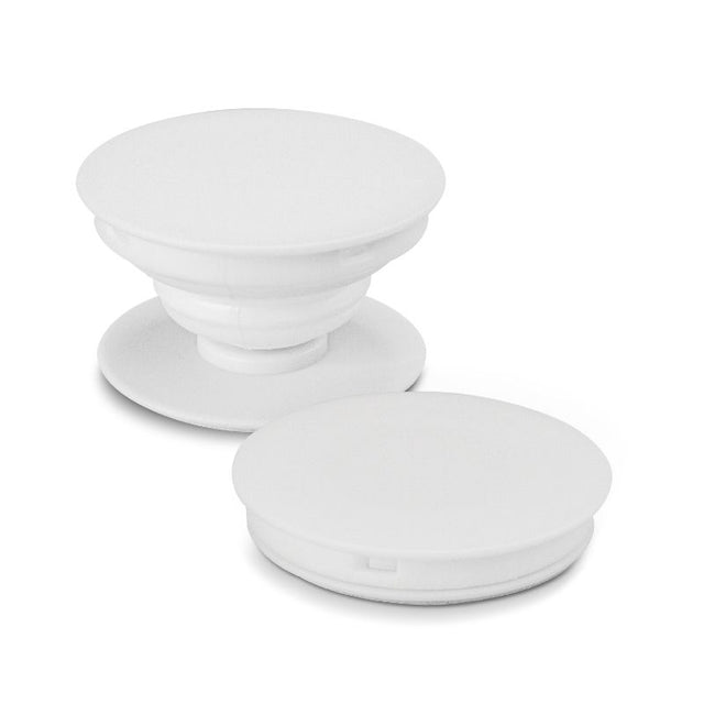 White Wizard Phone Grip set of 50, compact design, enhances phone handling, doubles as a stand and cable tidy.