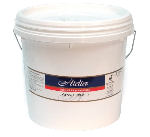 Artist Primer - Atelier Gesso Primer 4 Litre, a non-toxic, smooth base for vibrant acrylic paintings, ideal for all artists.