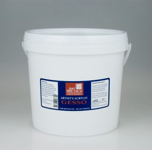 Artist Primer - As Artists Gesso 4 Ltr: High-quality acrylic ground for optimal surface preparation in painting.