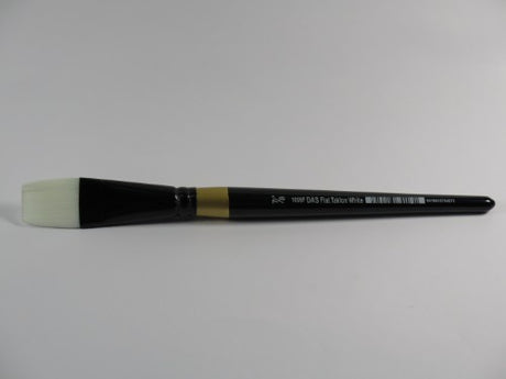 Artist Brush - Das S1008f Taklon Flat 7/8" with premium golden nylon bristles for precise painting and versatile techniques.