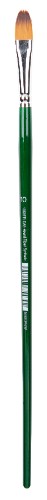 Artist Brush - Das S1068fr #10 features synthetic filbert bristles for precision blending and versatility in various art mediums.
