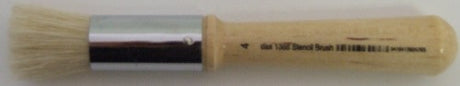 Das Stencil Brush S1368 No.4 with high-quality bristles for precise stencil application on various surfaces.