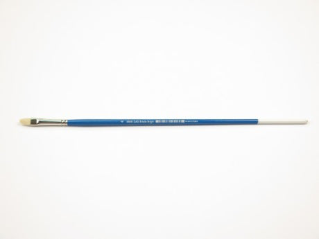 High-quality Das S2003b Bristle Bright #4 brush, perfect for detailed painting in watercolors, acrylics, and oils.