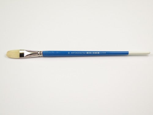 Premium Das S2003fr bristle filbert brush #10 for smooth strokes, ideal for oil, acrylic, and watercolor painting.