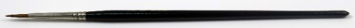 Premium Das Sable Brush S411 No.3 for fine detail work in watercolor, acrylic, and oil painting with a comfortable ergonomic handle.