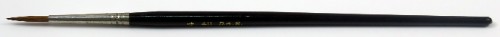 Premium No.4 sable brush with soft bristles for detailed watercolor, oil, and acrylic painting, perfect for blending and precision.