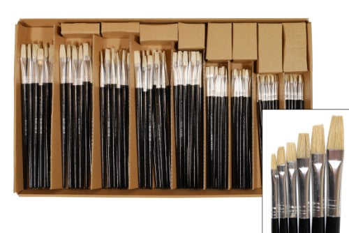 Artist Brush Set - Das 577 with 144 brushes in sizes No. 2-12, perfect for acrylic, watercolor, and oil painting.