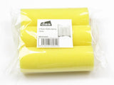 Three 4" sponge roller refills for smooth, even paint coverage on walls and ceilings, perfect for DIY projects.