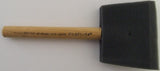 2-inch poly foam brush with wooden handle, ideal for smooth application of water-based paints in various projects.