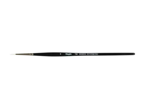 Premium Haydn S700r Brush No. 0 with fine white Taklon bristles for precision in watercolors, acrylics, and oils.