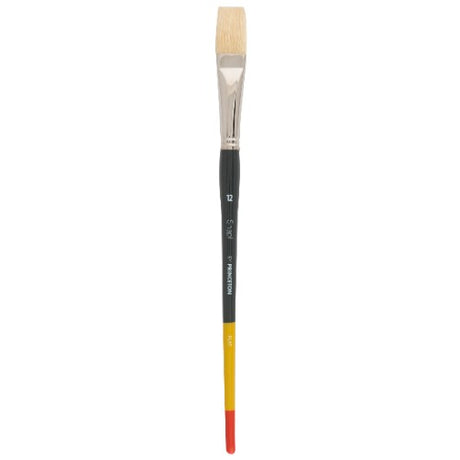 Vibrant Snap! Lh Bristle Flat 12 brush with synthetic bristles, perfect for smooth paint application and detail work.