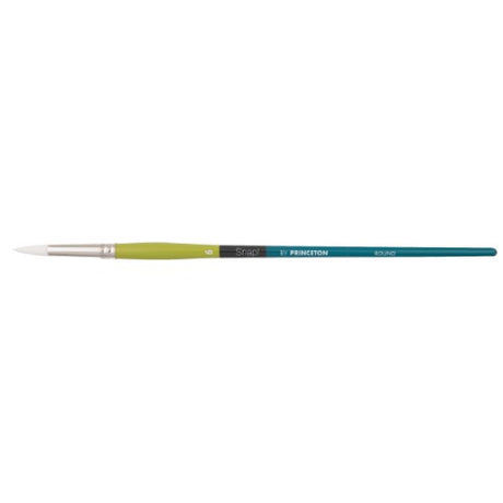 Snap! Lh White Taklon Round 6 Artist Brush, featuring high-quality synthetic fibers for precision in various painting mediums.