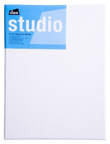 Premium Das Studio 3/4 Artist Canvas, 9x12 inches, crafted from natural cotton with a durable, warp-resistant wooden frame.