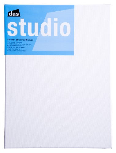 Artist Canvas 12x16 inches, made from 100% natural cotton with a durable wooden frame, ideal for various painting techniques.