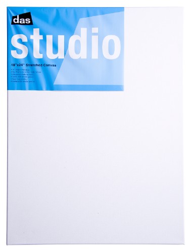 Das Studio 3/4 Artist Canvas 18x24 inches, high-quality cotton surface for various painting techniques, ideal for artists.