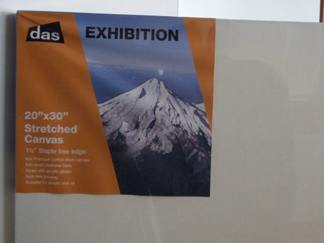 High-quality 20x30 inch Das Exhibition artist canvas made of durable cotton, ideal for various painting techniques.