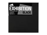 Das Exhibition Black 10x10 canvas, premium quality, medium grain texture, ideal for various painting techniques and vibrant artworks.