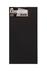 Das Exhibition Black 1.5 Canvas, 12x24 inches, featuring premium long fiber cotton on a sturdy, warp-resistant frame.