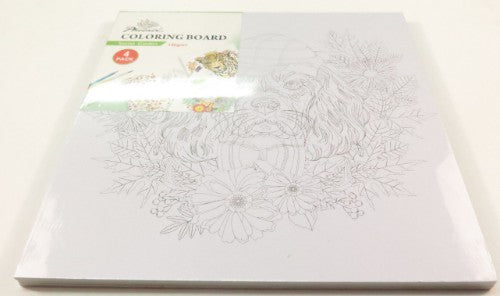 High-quality 100gsm colouring boards featuring enchanting secret garden designs, perfect for creative expression and relaxation.