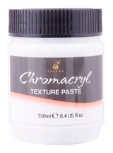 A 250ml jar of Chromacryl Texture Paste, a versatile acrylic medium for creating stunning textures in artwork.