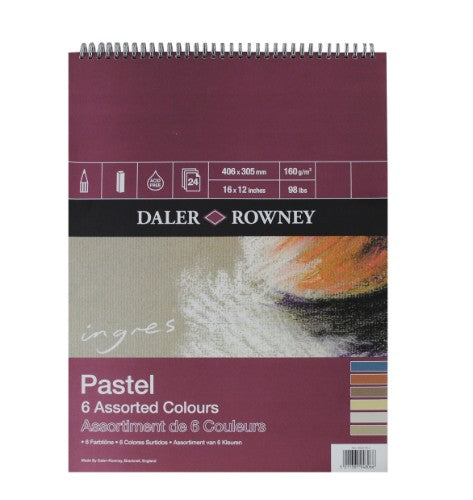 Craft Paper Pad featuring 24 sheets of 160gsm Ingres pastel paper, ideal for artists using traditional mediums.