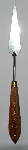 Das 1316 Painting Knife with a cranked handle and flexible spring steel blade, ideal for versatile painting techniques.