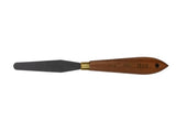 Das 1347 Palette Knife: high-quality spring steel tool with cranked handle for precise paint mixing and application.