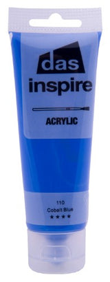 Acrylic paint in cobalt blue, 75ml, perfect for artists and hobbyists, offering vibrant color and quick-drying convenience.