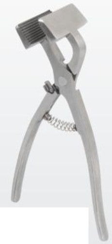 Stainless steel canvas pliers designed for precision crafting, with ergonomic grip for comfort and control.