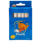 Set of 12 premium white chalk pieces for art, classroom activities, and DIY crafts, providing smooth application and vibrant lines.