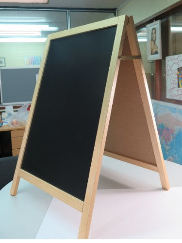 Double Face Blackboard with double-sided surface, metal clip, and ample writing space for teaching, business meetings, and creativity.