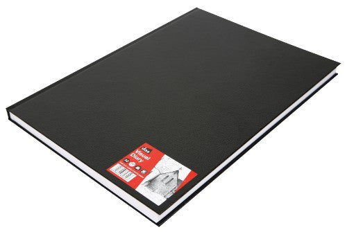 Das Hardback Diary A3 with 110 premium acid-free sheets, double spiral binding, and a convenient handle for easy portability.