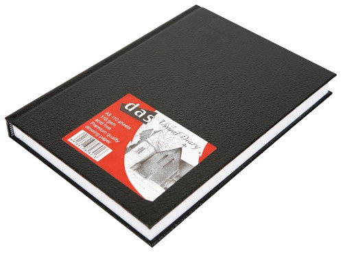 A5 hardback diary with 110 sheets of acid-free 110gsm drawing paper, ideal for writing and sketching on-the-go.