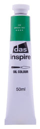 Artist Oil Paint - Das Inspire Oil 50ml in Green Mid, featuring rich pigments for smooth blending and vibrant coverage.