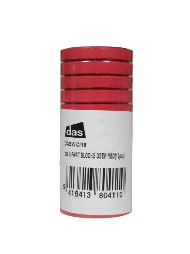Vibrant Das Tempera Blocks S0 in Deep Red, ideal for artists with rich, opaque color and excellent lightfastness.