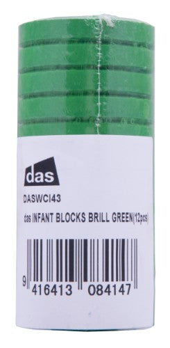 Vibrant Das Tempera Block in Brill Green, offering rich colors for artists, perfect for various surfaces and projects.