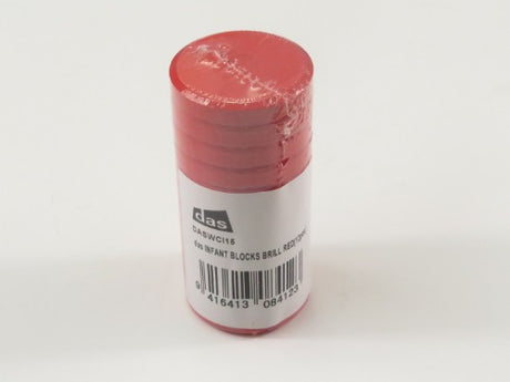 Das Tempera Blocks S2 in Brilliant Red, non-toxic, vibrant, durable, ideal for young artists and mixed media projects.