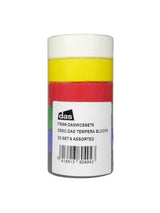 Vibrant Das Tempera Blocks S2 Set with 6 assorted colors, ideal for smooth, opaque artistic creations on various surfaces.