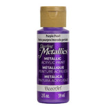 Dazzling Metallics Acrylic Paint in Purple Pearl, 2oz, featuring vibrant shimmer and opaque coverage for art and crafts.
