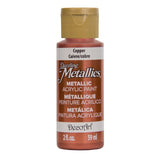 Dazzling Metallics 2oz Copper acrylic paint showcasing a premium metallic finish, ideal for crafts, decor, and art projects.