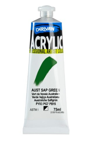 Acrylic Paint - Derivan Acrylic 75ml Aust Sap Green