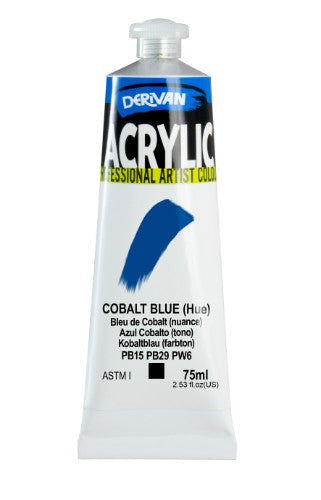 Acrylic Paint - Derivan Acrylic 75ml Cobalt Blue