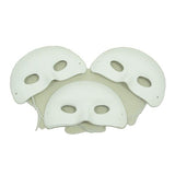 Vibrant set of 12 children's carnival masks, perfect for creative play and parties, made from textured flocked plastic.