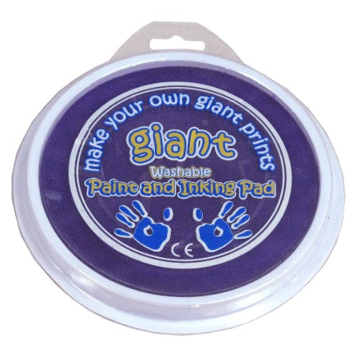 Giant Purple Paint Pad (15cm) for mess-free creativity, perfect for young artists using various painting tools.