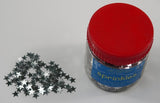 Shimmering silver star sprinkles in a 50g pack, perfect for enhancing cakes and desserts for any celebration.