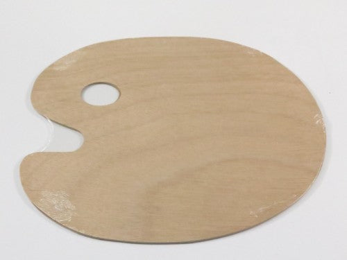 E5311m Oval Wood Palette, 24x30 inches, perfect for mixing paints, elegant design, ideal for artists and crafters.