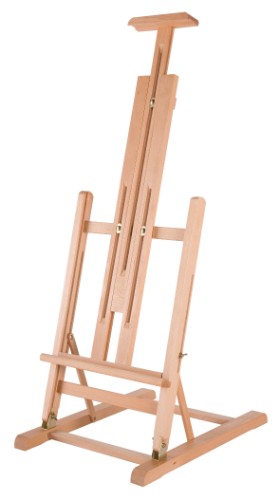 Extra large beechwood table easel, adjustable height up to 170cm, ideal for large-scale art projects.