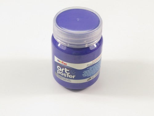 Vibrant 250ml violet poster paint, non-toxic, waterproof, dries matte, ideal for various art projects and applications.